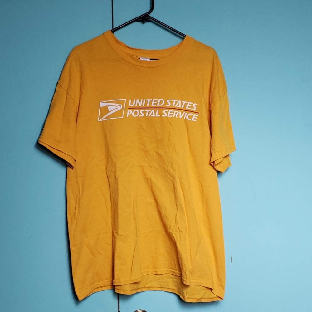 Gildan USPS Yellow-White T-Shirt